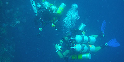 technical tarining at Savedra's house reef